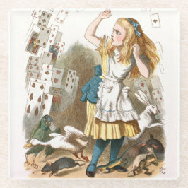Alice in Wonderland Glazen Onderzetter