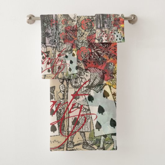 Alice in Wonderland gordijn klassieke kunst Bad Handdoek (Insitu)