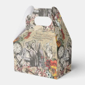 Alice in Wonderland gordijn klassieke kunst Bedankdoosjes (Voorkant Zijde)