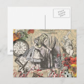 Alice in Wonderland gordijn klassieke kunst Briefkaart (Voorkant / Achterkant)