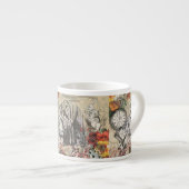 Alice in Wonderland gordijn klassieke kunst Espresso Kop (Voorkant rechts)