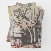 Alice in Wonderland gordijn klassieke kunst Inpakpapier Vel (In situ)