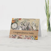 Alice in Wonderland gordijn klassieke kunst Kaart (Voorkant)