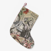 Alice in Wonderland gordijn klassieke kunst Kleine Kerstsok (Voorkant (Hangend))