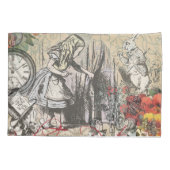 Alice in Wonderland gordijn klassieke kunst Kussensloop (Achterkant)