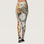 Alice in Wonderland gordijn klassieke kunst Leggings (Achterkant)