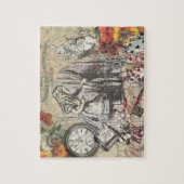 Alice in Wonderland gordijn klassieke kunst Legpuzzel (Verticaal)