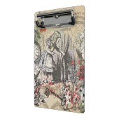 Alice in Wonderland gordijn klassieke kunst Mini Klembord (Angled2)