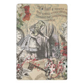 Alice in Wonderland gordijn klassieke kunst Mini Klembord (Achterkant)
