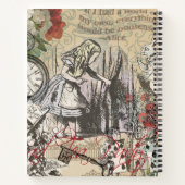 Alice in Wonderland gordijn klassieke kunst Notitieboek (Achterkant)