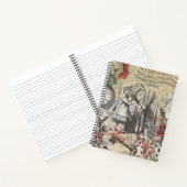 Alice in Wonderland gordijn klassieke kunst Notitieboek (Binnen)