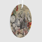 Alice in Wonderland gordijn klassieke kunst Ornament (voorkant)