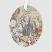 Alice in Wonderland gordijn klassieke kunst Ornament (voorkant)