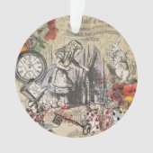 Alice in Wonderland gordijn klassieke kunst Ornament (voorkant)