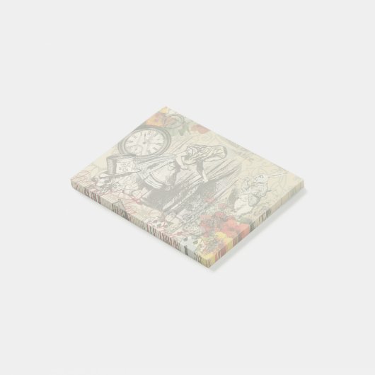 Alice in Wonderland gordijn klassieke kunst Post-it® Notes (Schuin)