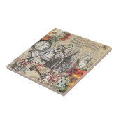 Alice in Wonderland gordijn klassieke kunst Tegeltje (Zijkant)