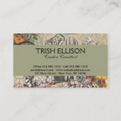 Alice in Wonderland gordijn klassieke kunst Visitekaartje (Achterkant)