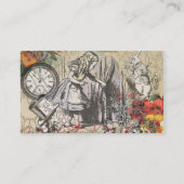 Alice in Wonderland gordijn klassieke kunst Visitekaartje (Achterkant)
