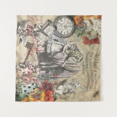 Alice in Wonderland gordijn klassieke kunst Wandkleed (Voorkant (horizontaal))