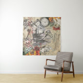 Alice in Wonderland gordijn klassieke kunst Wandkleed (In Situ (horizontaal))