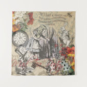 Alice in Wonderland gordijn klassieke kunst Wandkleed (Voorkant)