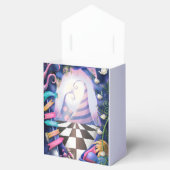 Alice in Wonderland, goudglitter, baby shower Bedankdoosjes (Geopend)