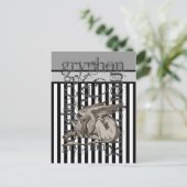 Alice in Wonderland Griffin Grunge Briefkaart (Staand voorkant)