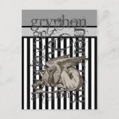 Alice in Wonderland Griffin Grunge Briefkaart (Voorkant)