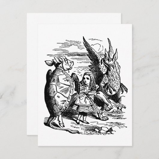  Alice in Wonderland, Griffin, Mock Turtle (Voorkant / Achterkant)