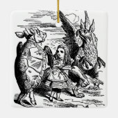  Alice in Wonderland, Griffin, Mock Turtle Keramisch Ornament (Achterkant)