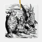 Alice in Wonderland, Griffin, Mock Turtle Keramisch Ornament (Voorkant)