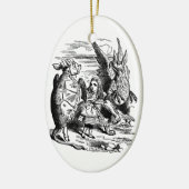 Alice in Wonderland, Griffin, Mock Turtle Keramisch Ornament (Links)