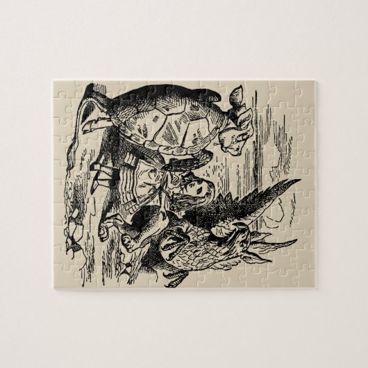  Alice in Wonderland, Griffin, Mock Turtle Legpuzzel (Horizontaal)