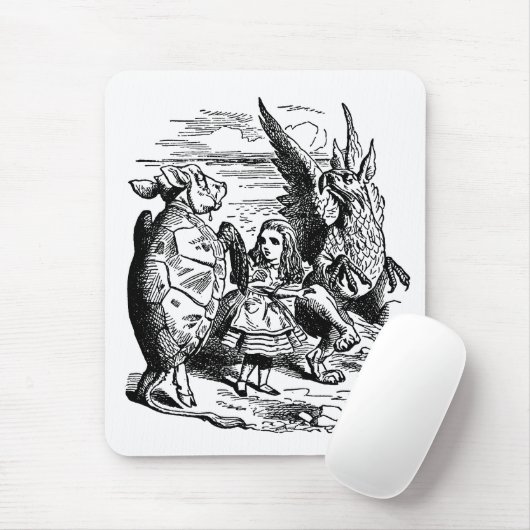  Alice in Wonderland, Griffin, Mock Turtle Muismat (Met muis)