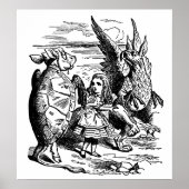  Alice in Wonderland, Griffin, Mock Turtle Poster (Voorkant)