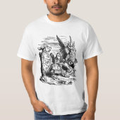 Alice in Wonderland, Griffin, Mock Turtle T-shirt (Voorkant)