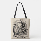 Alice in Wonderland, Griffin, Mock Turtle Tote Bag (Achterkant)