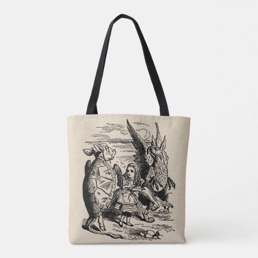 Alice in Wonderland, Griffin, Mock Turtle Tote Bag (Achterkant)