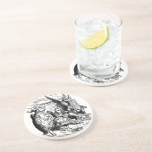 Alice in Wonderland, Griffin, Mock Turtle Zandsteen Onderzetter (Zijkant)