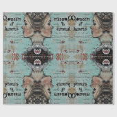 Alice in wonderland grillige koningin van harten cadeaupapier (Vlak)