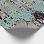 Alice in wonderland grillige koningin van harten cadeaupapier (Hoek)