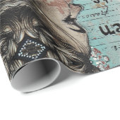 Alice in wonderland grillige koningin van harten cadeaupapier (Rol Hoek)