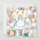 Alice in Wonderland Groet Blank Kaarten (Voorkant)