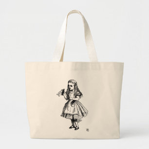 Alice in Wonderland Grote Tote Bag