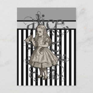 Alice in Wonderland Grunge Briefkaart