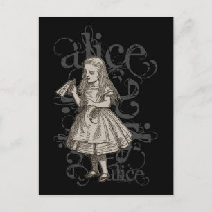 Alice in Wonderland Grunge Briefkaart