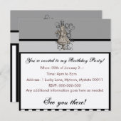 Alice in Wonderland Grunge Kaart (Voorkant / Achterkant)