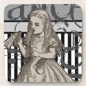 Alice in Wonderland Grunge Onderzetter (Voorkant)