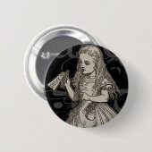 Alice in Wonderland Grunge Ronde Button 5,7 Cm (Voorkant /achterkant)