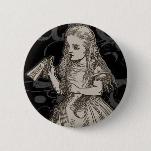 Alice in Wonderland Grunge Ronde Button 5,7 Cm